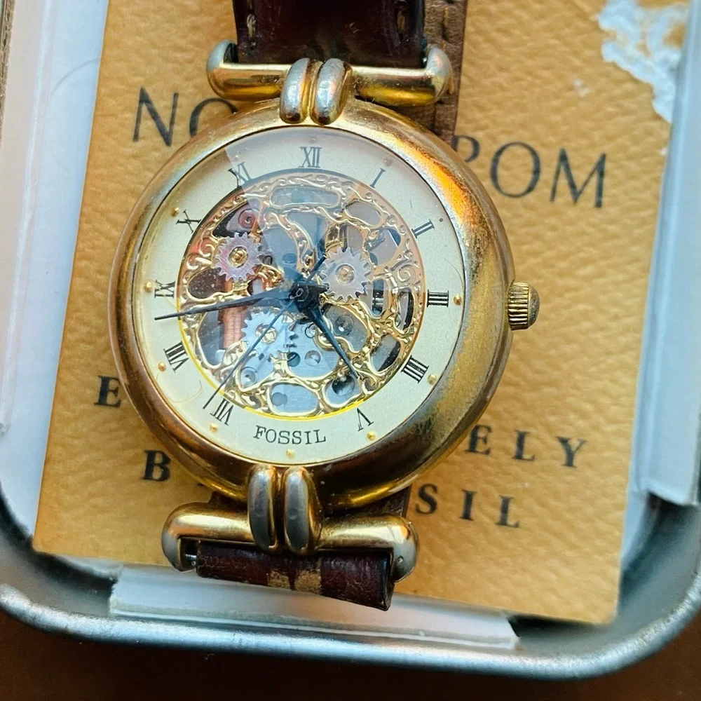 1993 FOSSIL SKELETON WATCH PC-7324